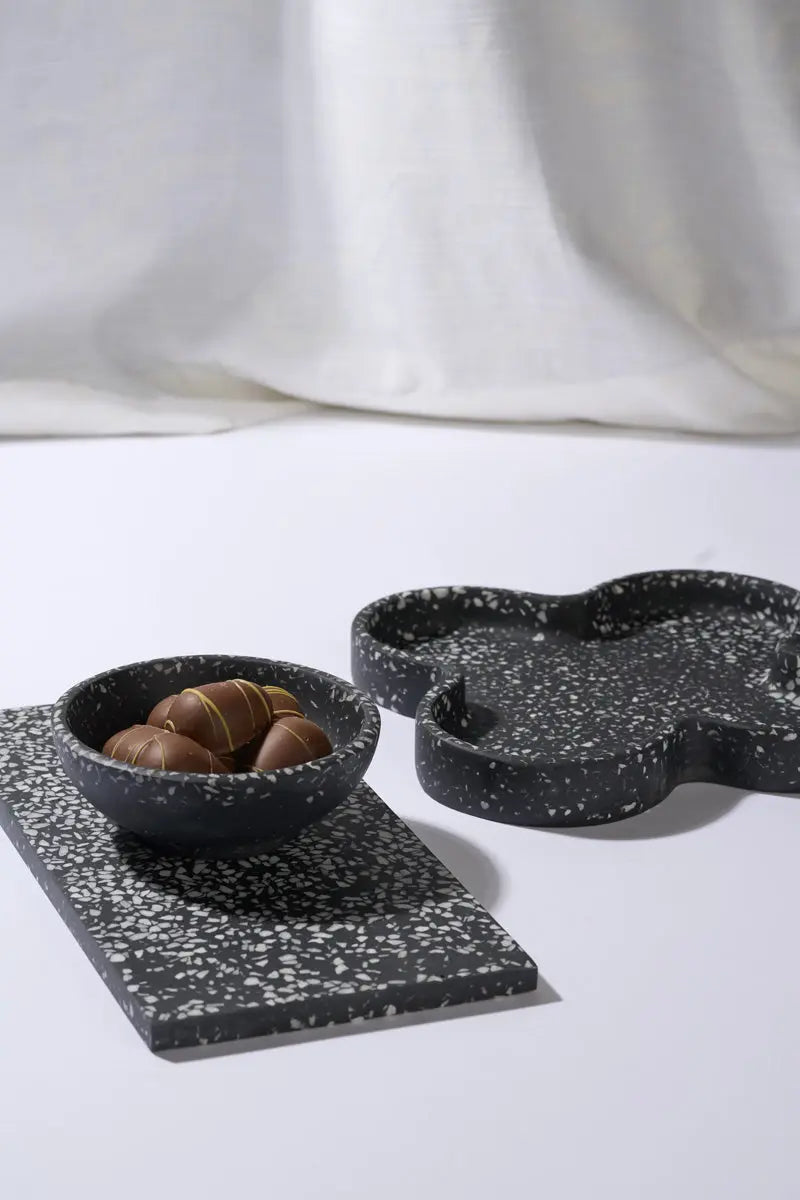 HUMDAKIN Palermo - Terrazzo Bakke Terrazzo 115 Black